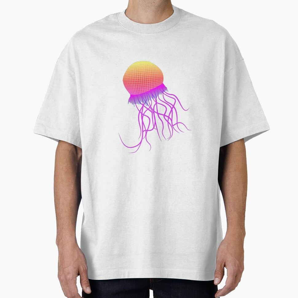 retro mosaic jellyfish design by ElizaErger