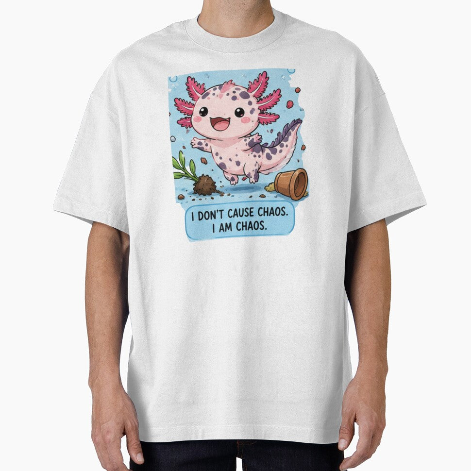 Funny Axolotl Quote Design | Cute Chaotic Animal Art by Ancient Egypt treasures