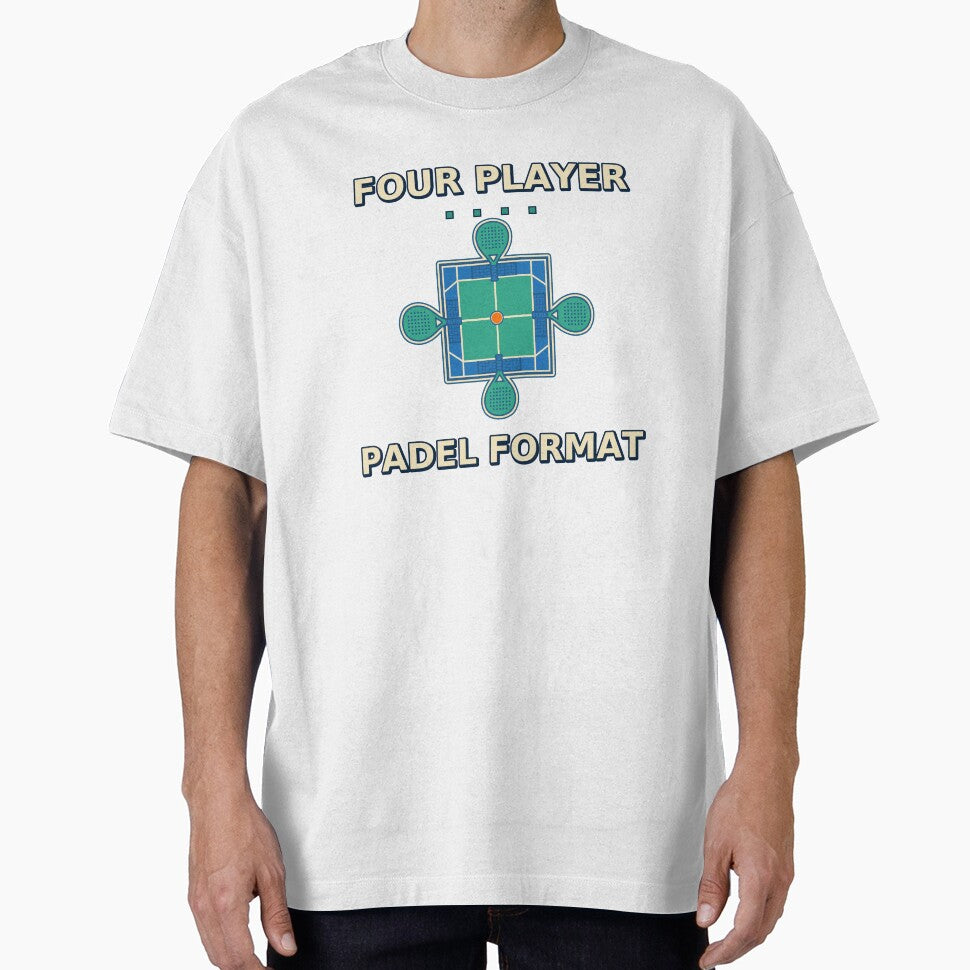 Four Player Padel Format Doubles Team Badge by Freshloop Studio | Whimsical Vintage Art