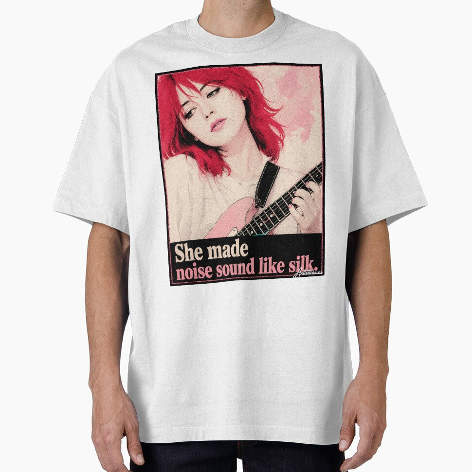 Miki Berenyi Lush Dream Pop Cherry Hair Portrait Art by Artisticanvas