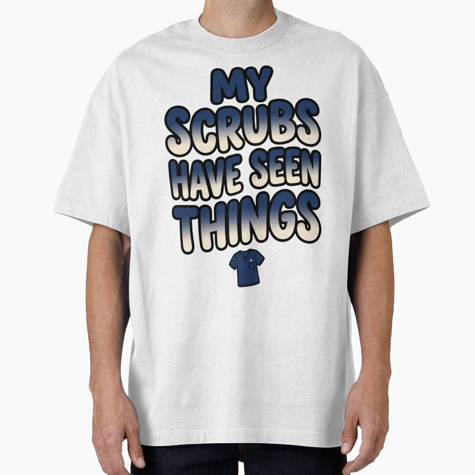 My Scrubs Have Seen Things Funny Vet Tech Quote by StickVerse by Owais