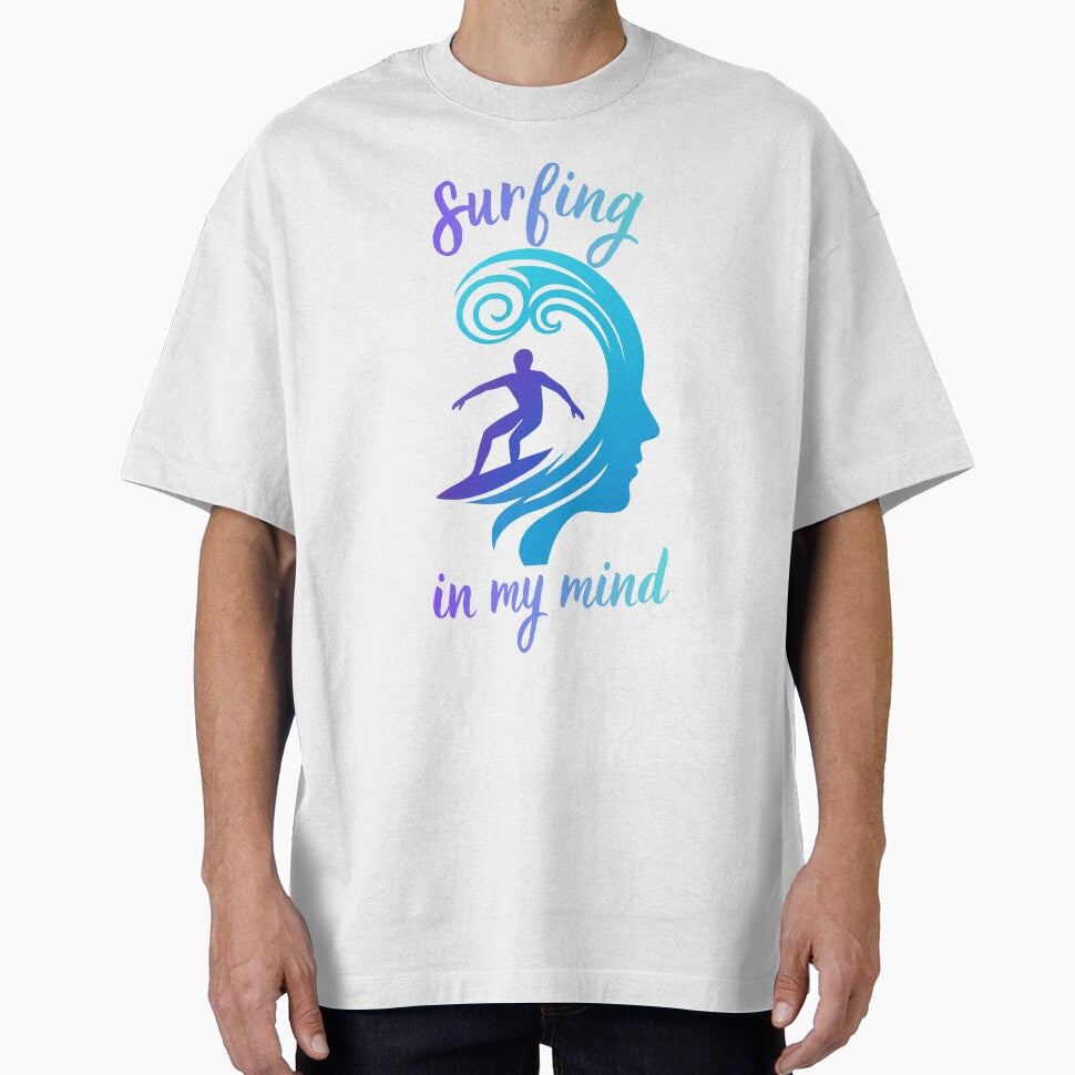 Surfing In My Mind – Surfer Ocean Wave Surfing Lover Design by GigaFactory