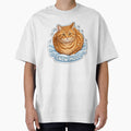 Snow Mood Cute Ginger Cat Winter Illustration by FotoBastek