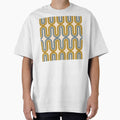 Retro Mid Century Modern - Mustard Gold and Dusty Blue by JMgraphic