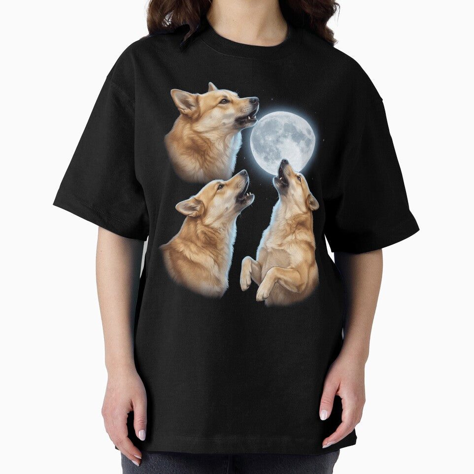 Norwegian Buhund Howling Moon Art Dog Owner by TerryConnells