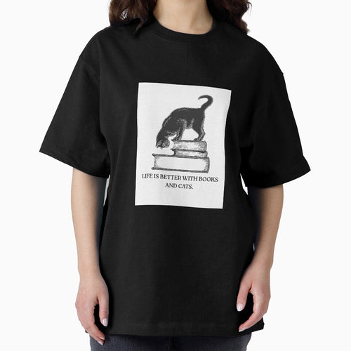 "Life Is Better With Books And Cats" Design by OneMoreChapter54