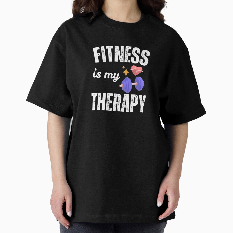 Fitness Is My Therapy Gym Motivation Quote by Designprovider