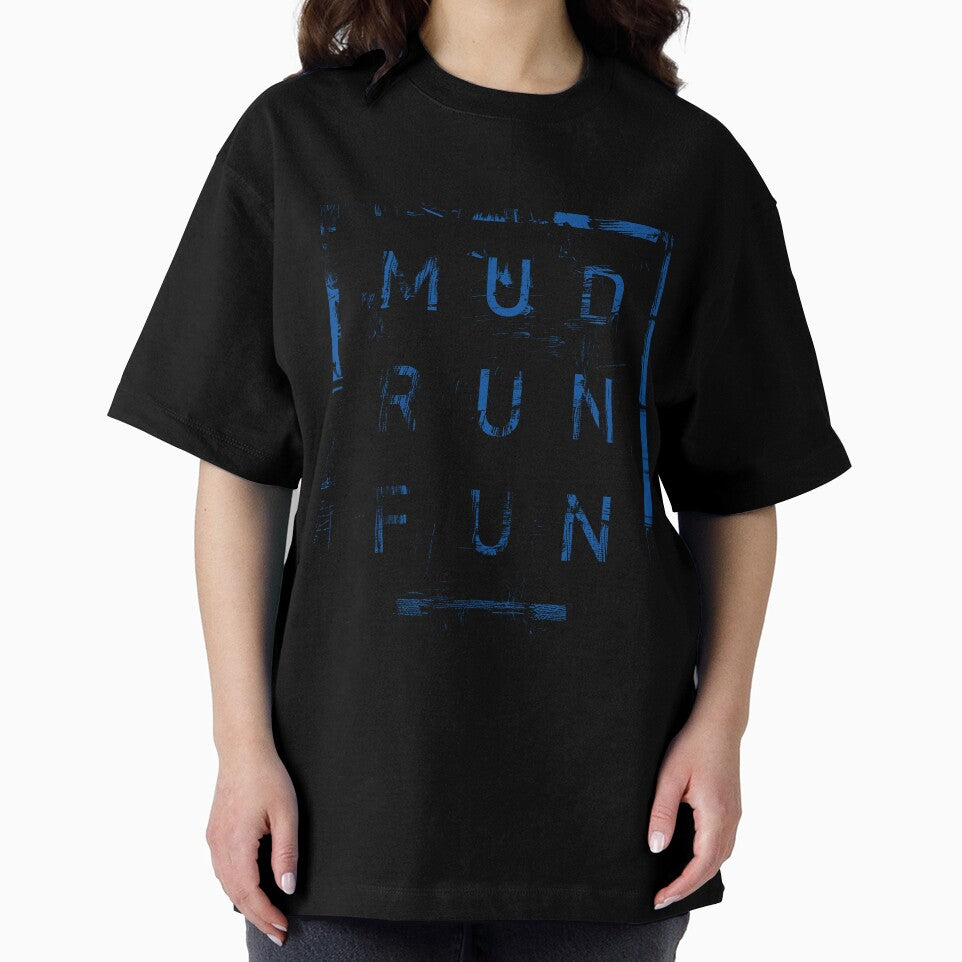 Mud Run Fun Tough Mudder BLUE Trail Running and Marathon by BOBSMITHHHHH