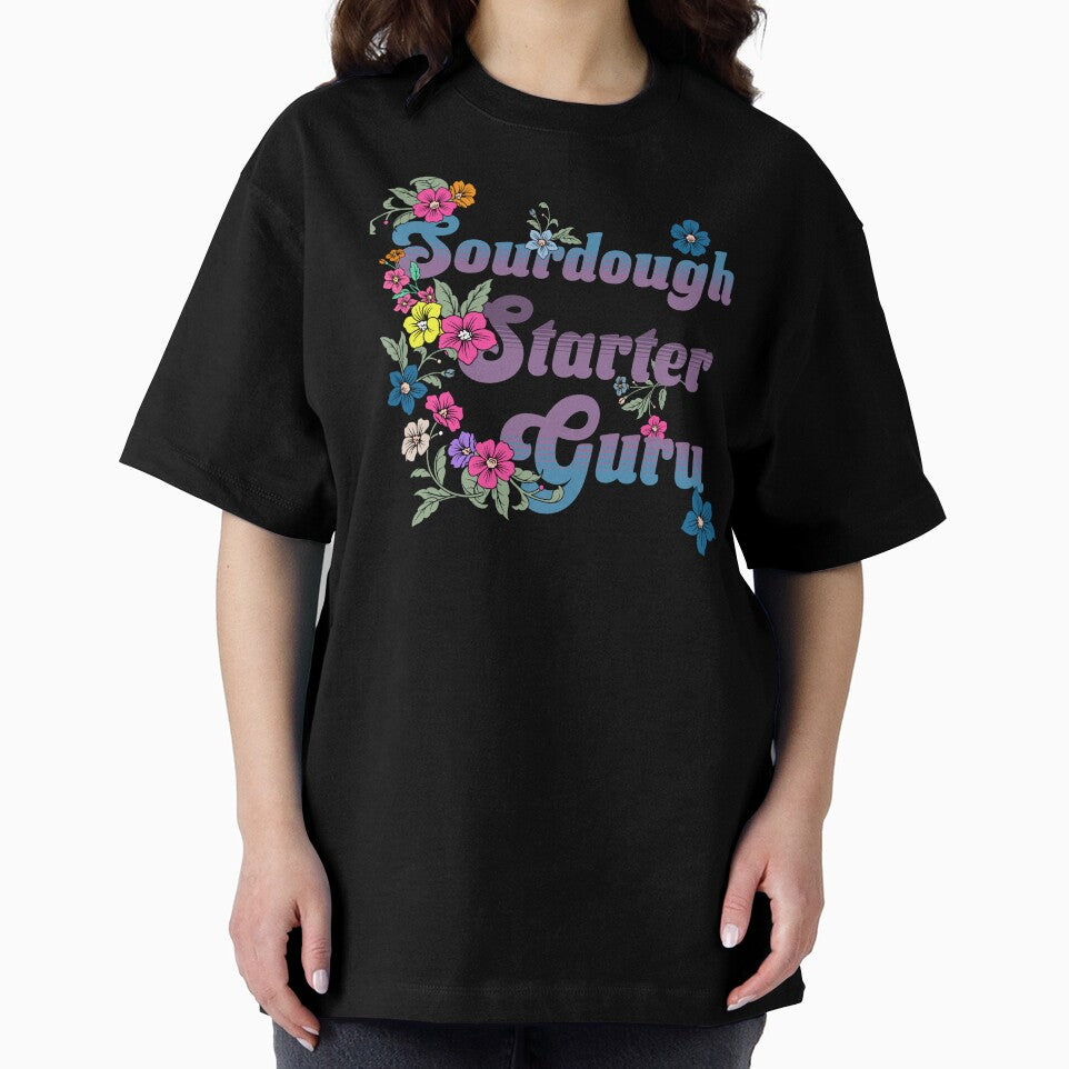 sourdough starter guru- Floral Retro Baking Design by TSOL5