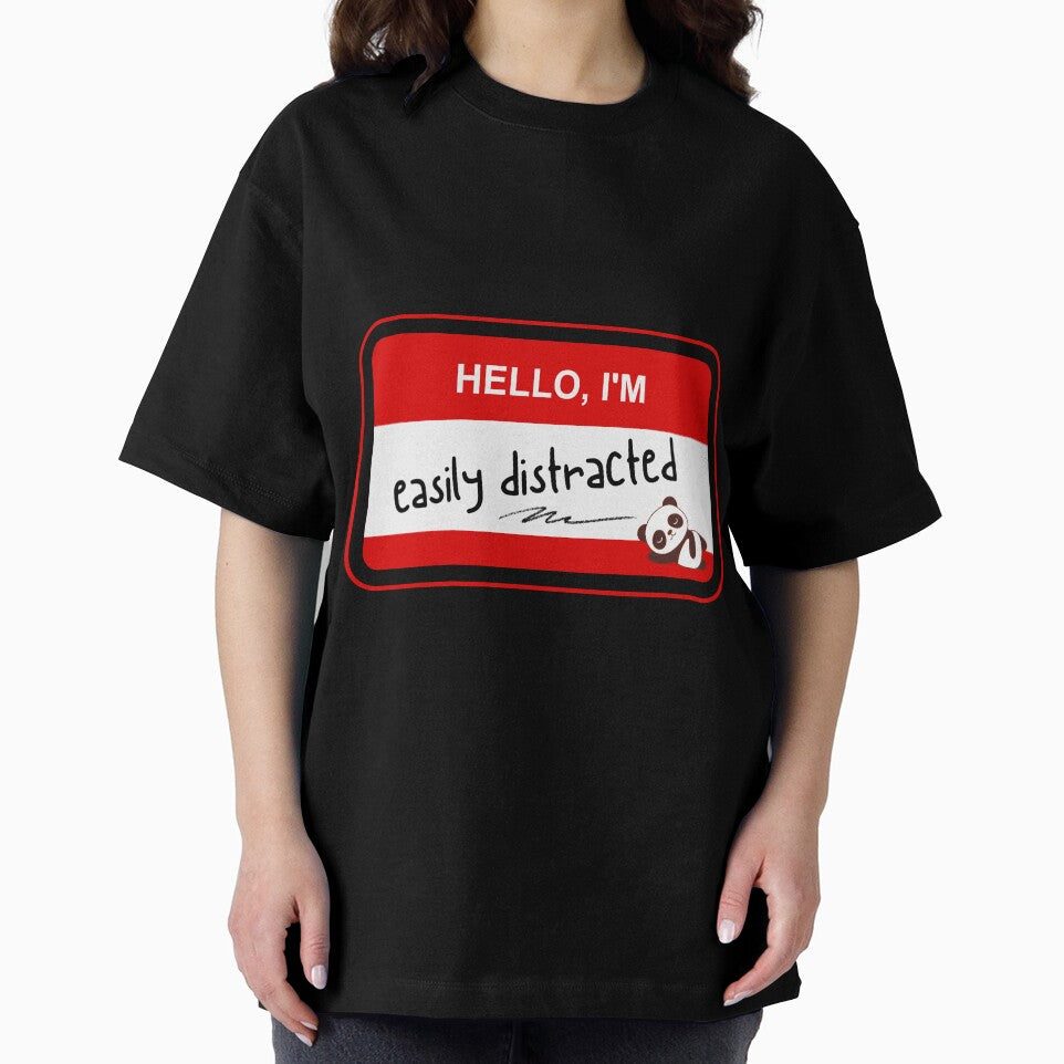 ADHD - HELLO IM, easily distracted - Option A Red by TheBerriesADHD