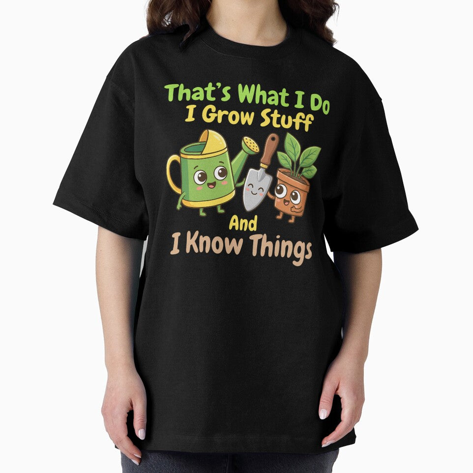 I Grow Stuff Gardening Kawaii Cartoon Plant Lover by chattsuede