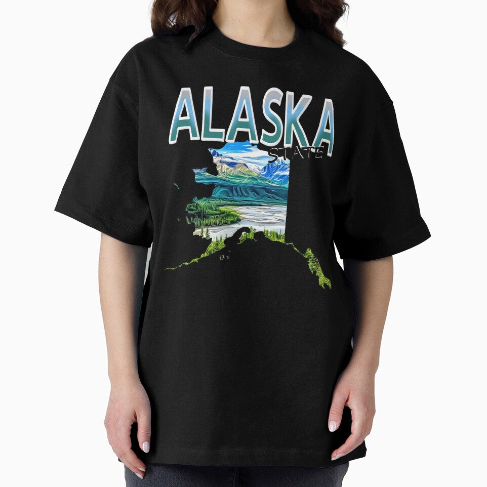 Alaska State Souvenir Map by notsweettea