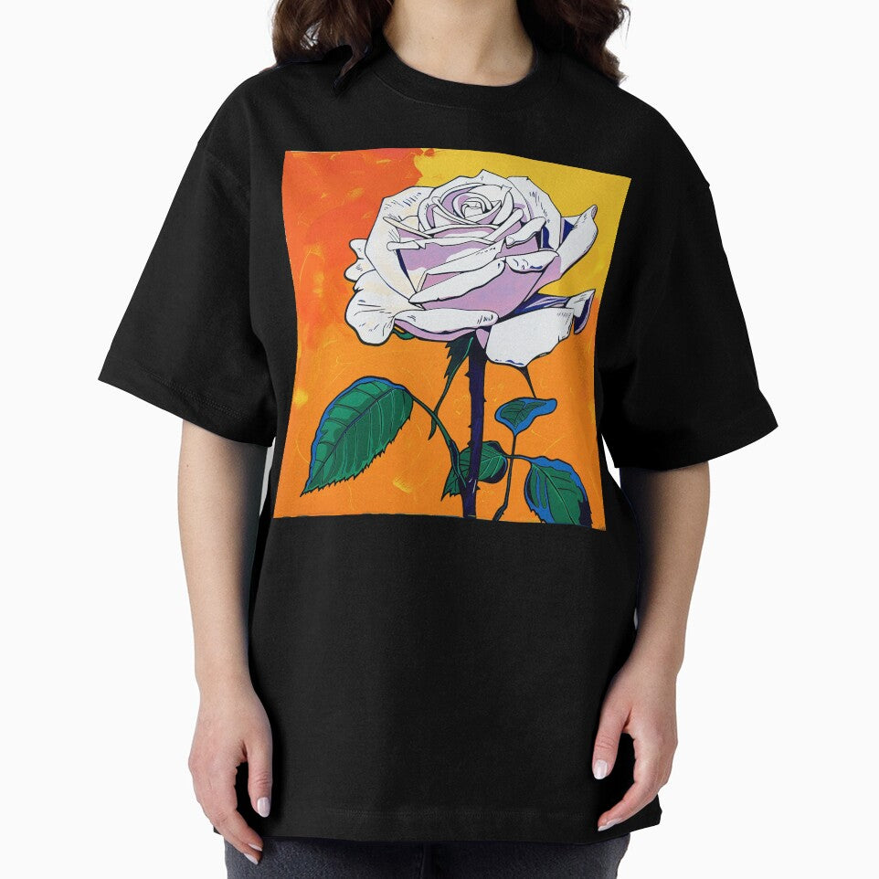 White Rose Pop Art 4 by AstroRisq