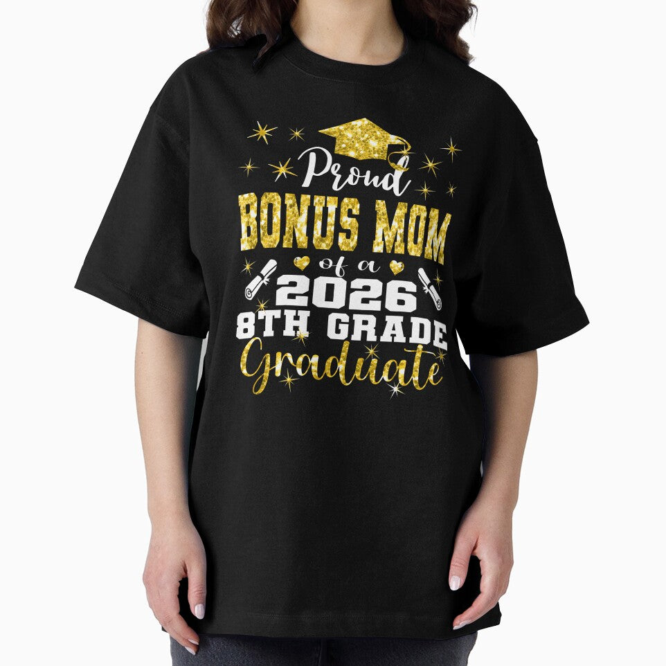 Proud Bonus Mom Of 8Th Grade Graduate 2026 Family by Imalyanmani