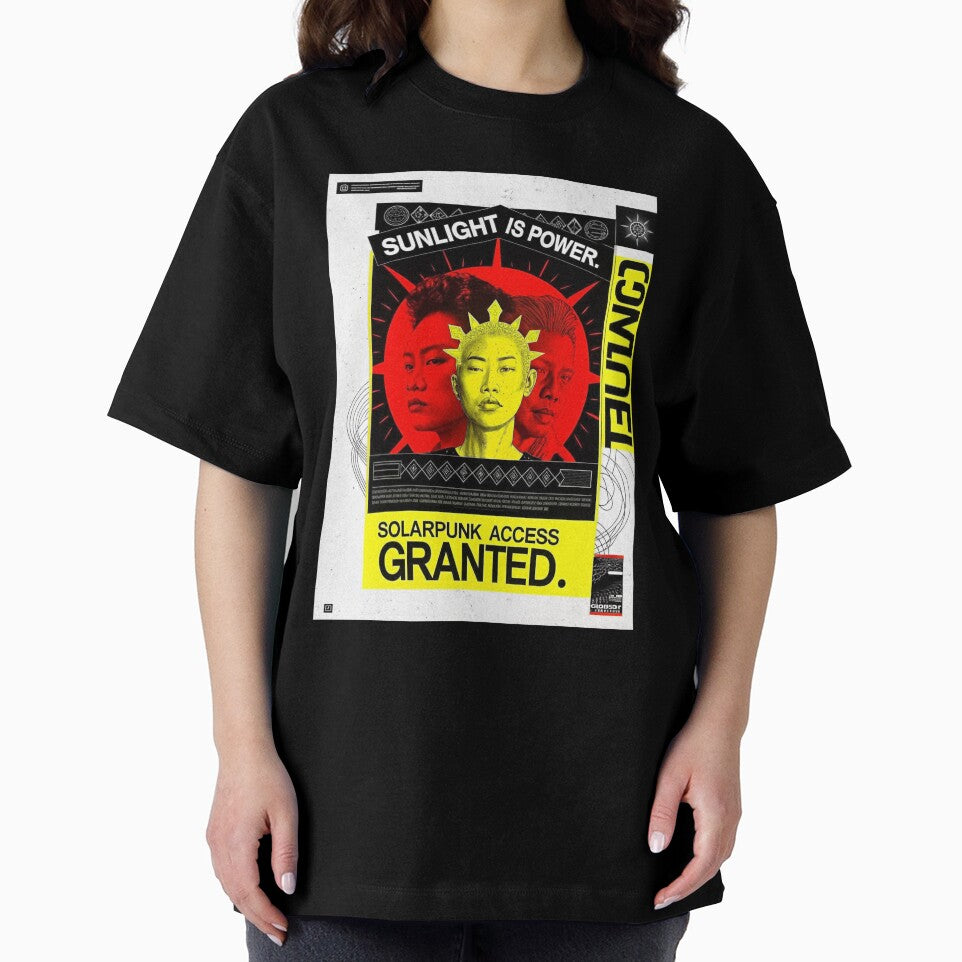 Solarpunk Poster Sun Power by Raw-Ink