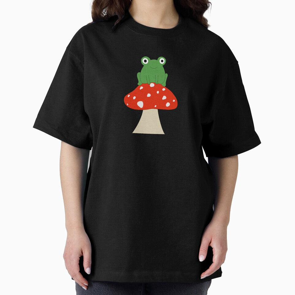 Frog on Mushroom by Mackenzie  Epperson
