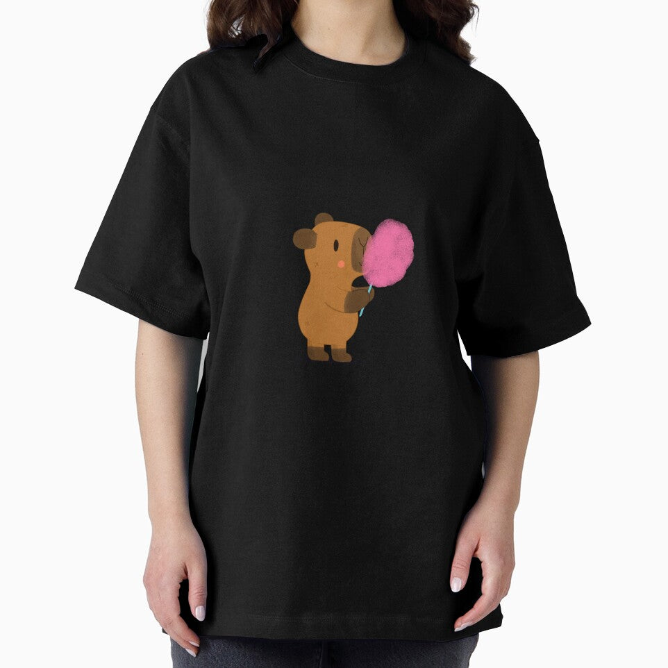 Capybara eating Cotton Candy by julianamotzko