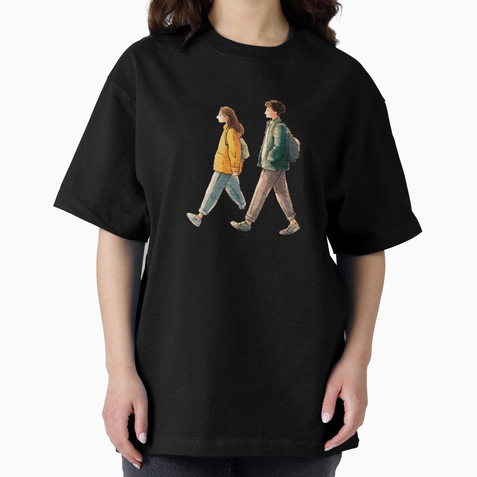 Slow Living Aesthetic Walking Couple by JaiSoftStudio