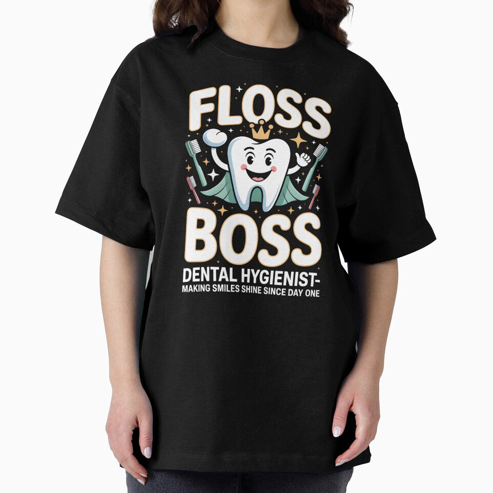 Floss Boss Dental Hygienist Making Smiles Shine Since Day One Shirt Funny Dental Gift Dental Hygienist Tee Dentist Office Shirt Her by CottonFirst