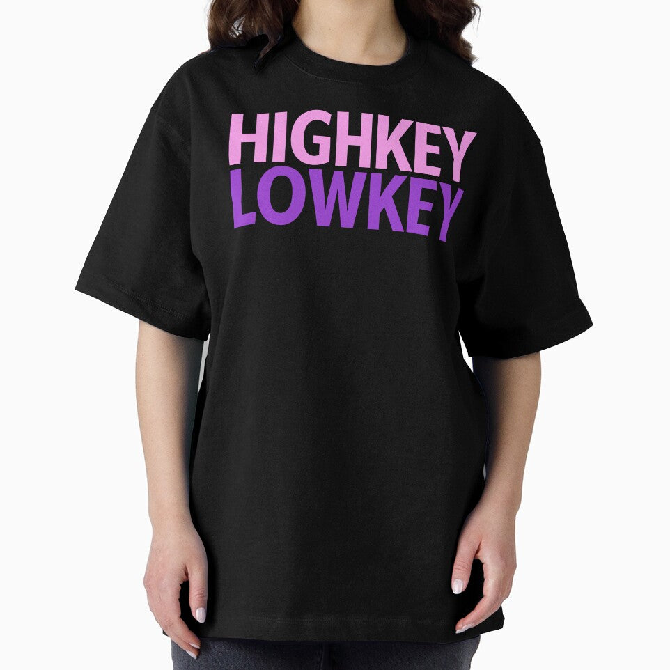 Highkey Lowkey in Pink and Violet by Memes N Lore