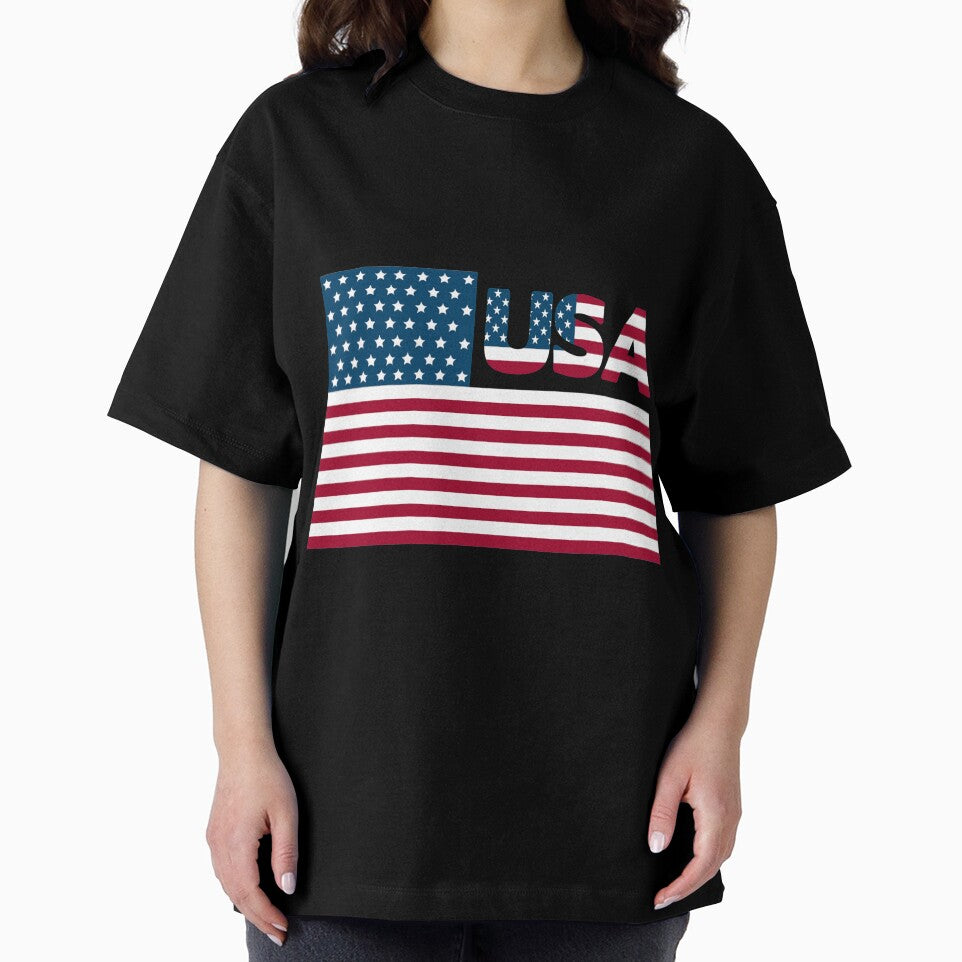 USA Flag T-Shirt for Men and Women by AllStarMerch