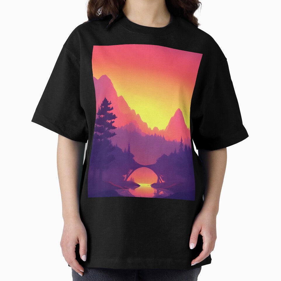 Minimalist Landscape Mountain Trees Prints: A Unique and Eye-catching Way to Elevate Your Home Decor by supeart