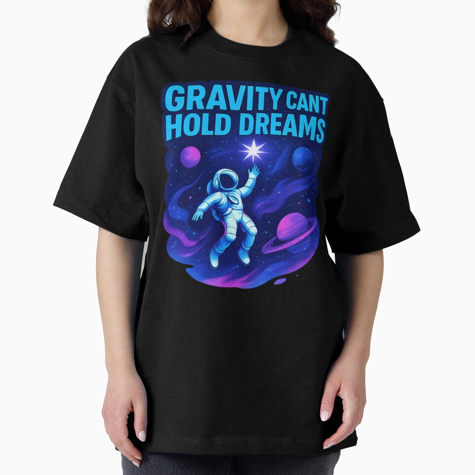 Gravity Can't Hold Dreams Astronaut Space Motivational Cosmic Graphic by SaDesign99