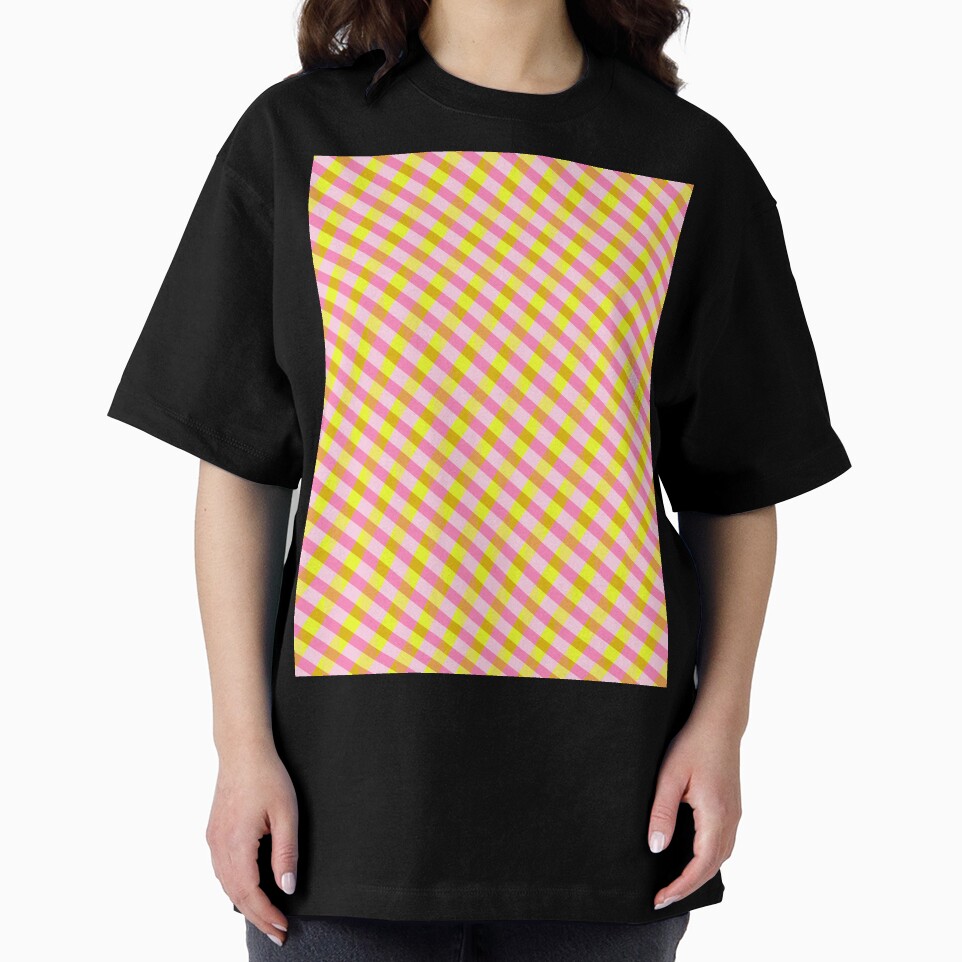 Vintage Pink Lemonade Plaid Pattern by OpalEllery