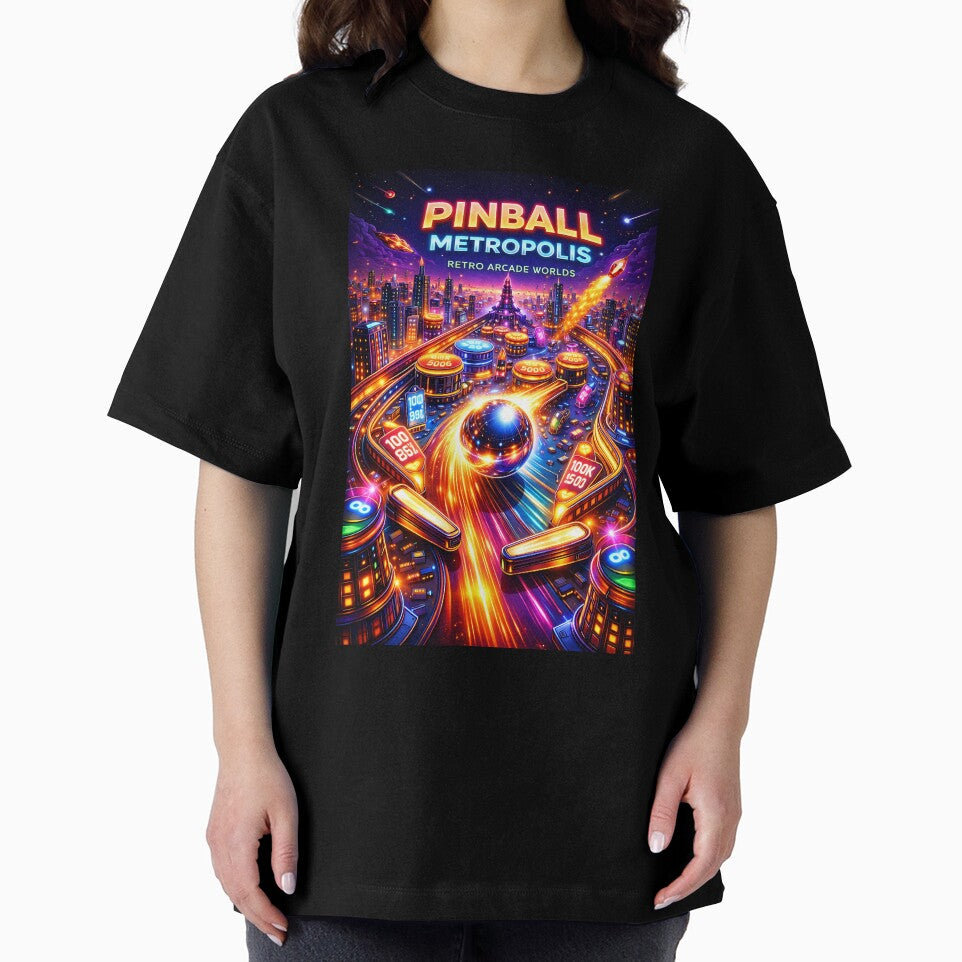 Pinball Metropolis – Neon Arcade City | Retro Gaming Skyline Aesthetic by Digital Culture Studio