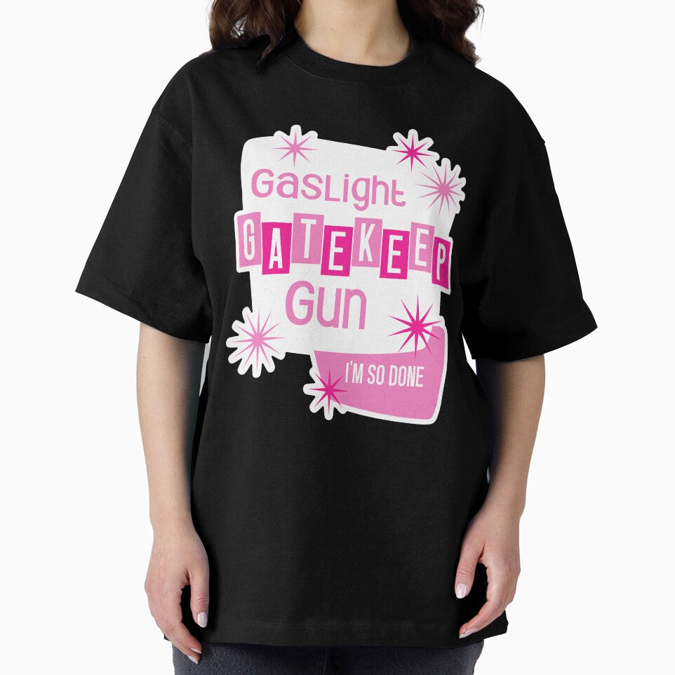 50's Pink Gaslight, Gatekeep, Gun by ShortcakeSketch