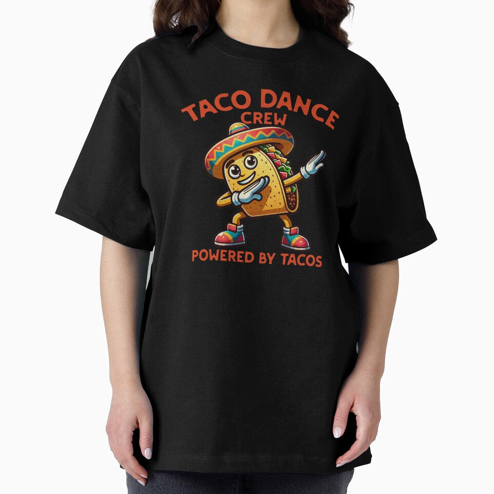 Taco Dance Crew Powered By Tacos Funny Fiesta Shirt by TreeDoPrints