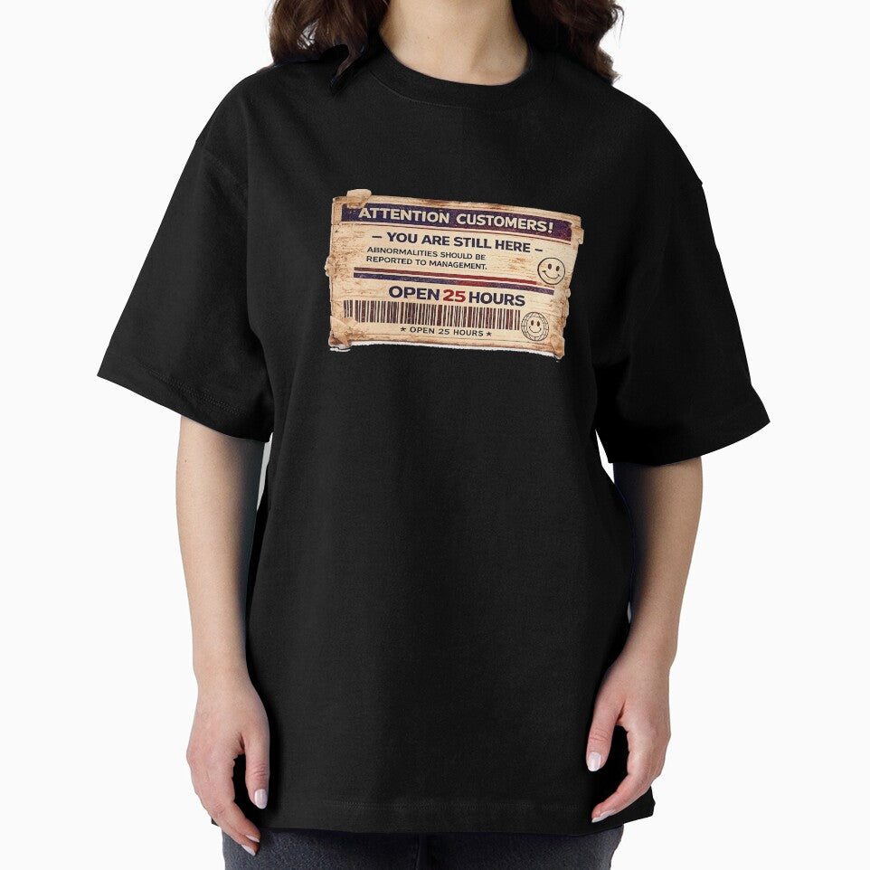 Attention Customers – You Are Still Here | Liminal Horror Sticker by Open25Hours