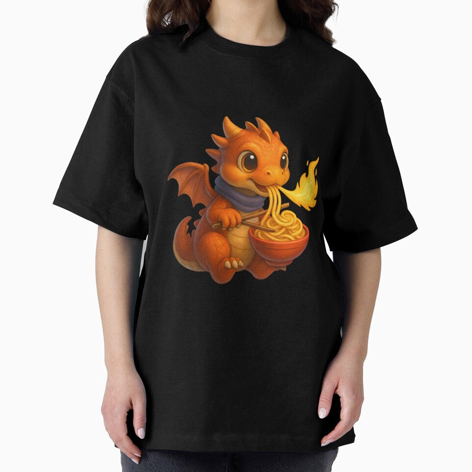 Baby Dragon Eating Spicy Noodles by WolfPixelRo