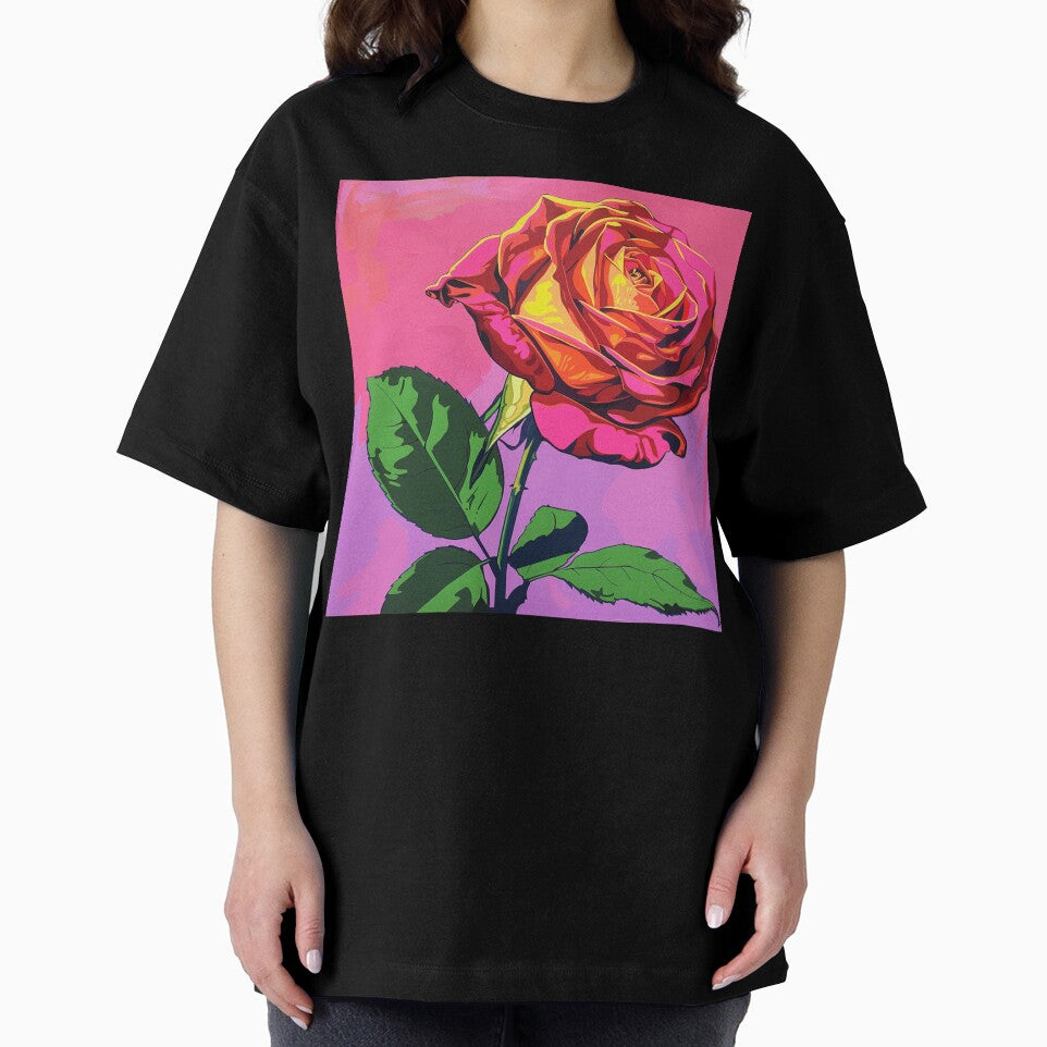 Red Rose Pop Art 5 by AstroRisq