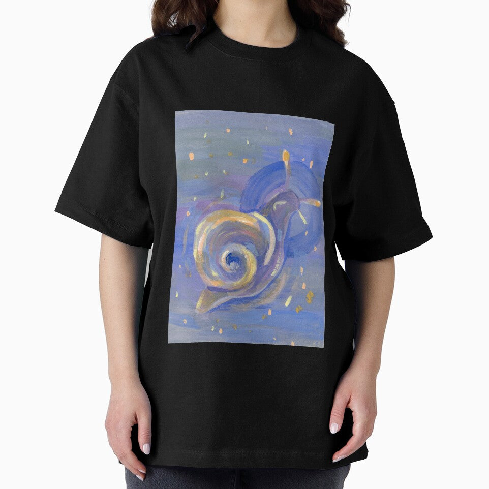 Glow Snail Vintage Floral | Glitter and Gouache series by The Art Entropist