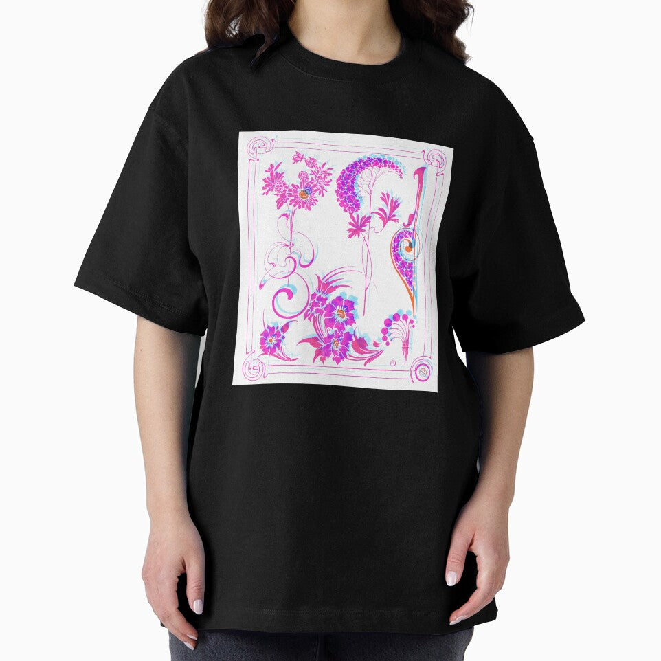 Glitch Art Nouveau Pink Symbols by BioDigital-Jazz