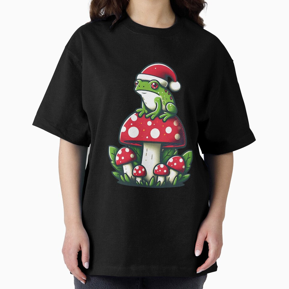 Festive Amphibian on Amanita Stool by Haji  Kamora