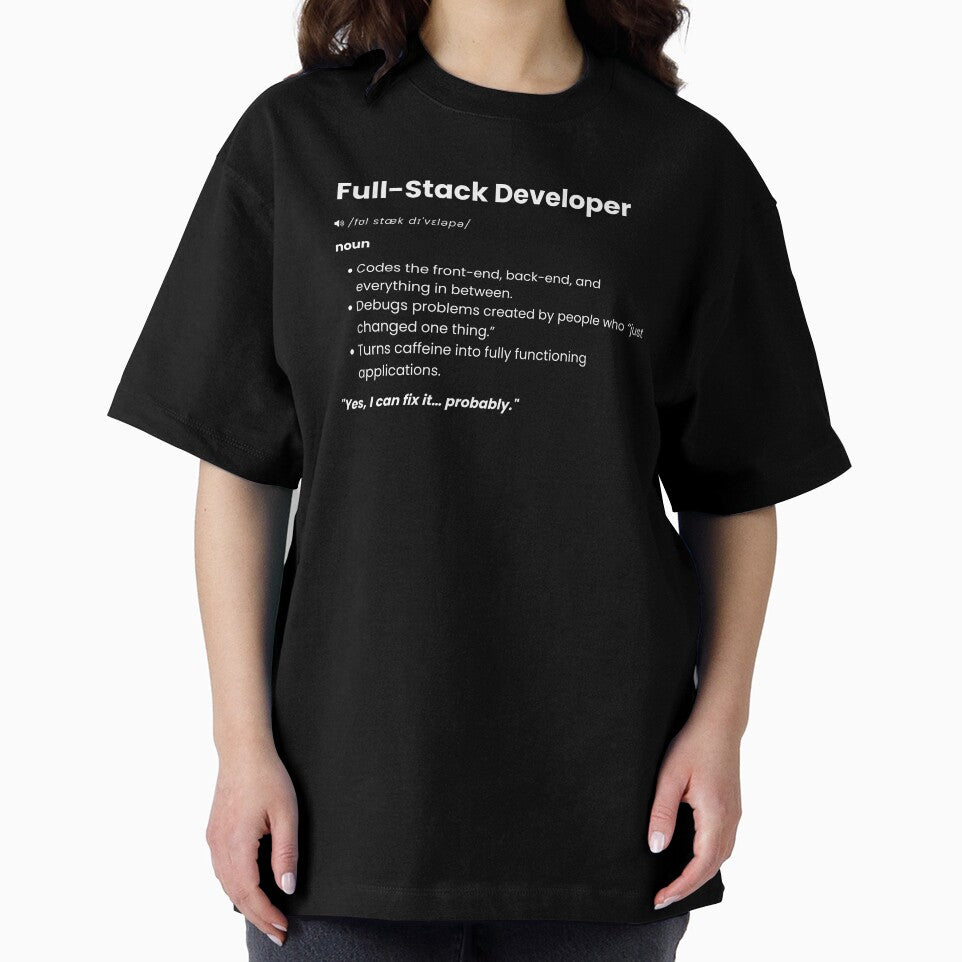 Full-Stack Developer Definition | Funny Programmer Gift for Coders by Yuli Club