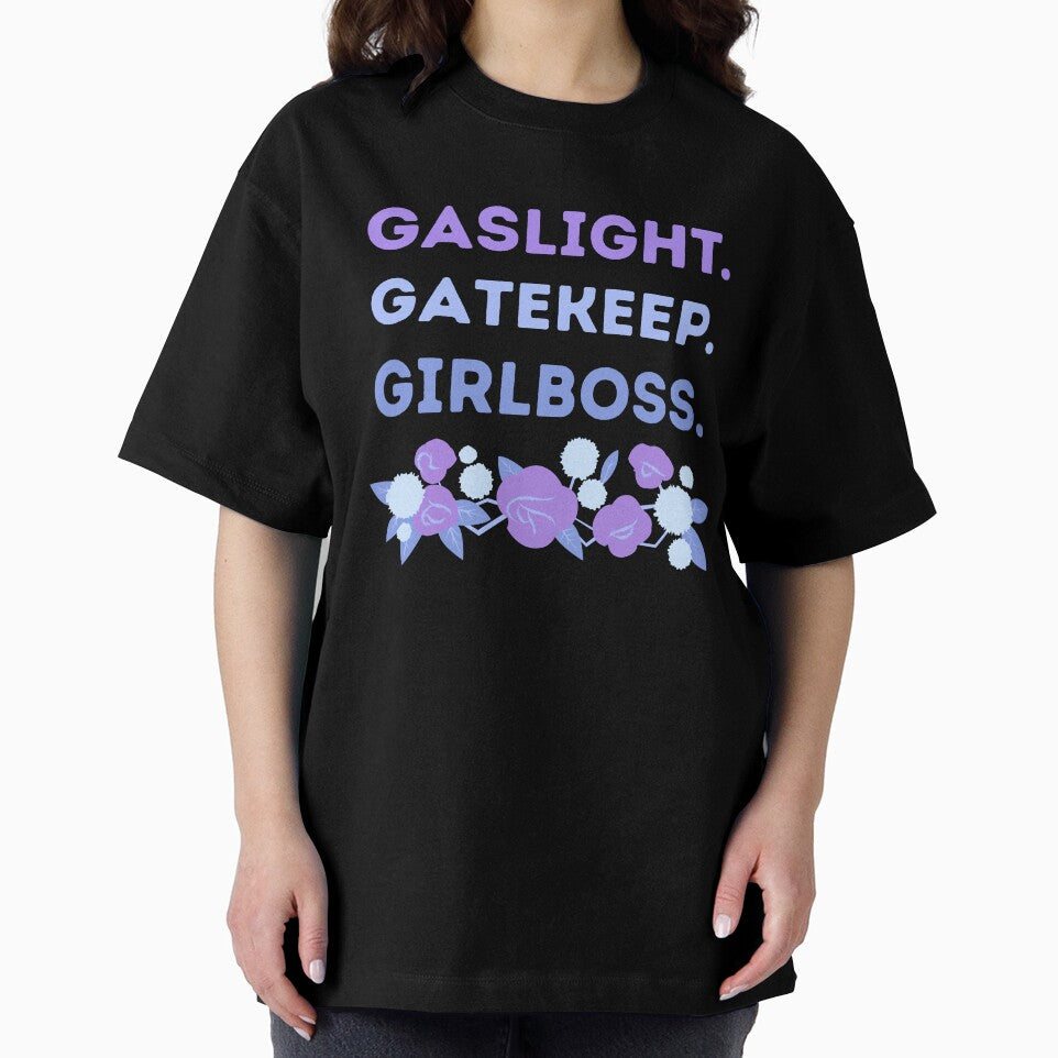 Gaslight Gatekeep Girlboss Cool Rose Floral Meme Quote by MiaDelelai