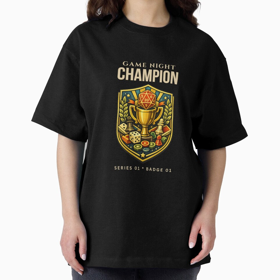 Game Night Champion Board Game Gamer by WitWorksCo