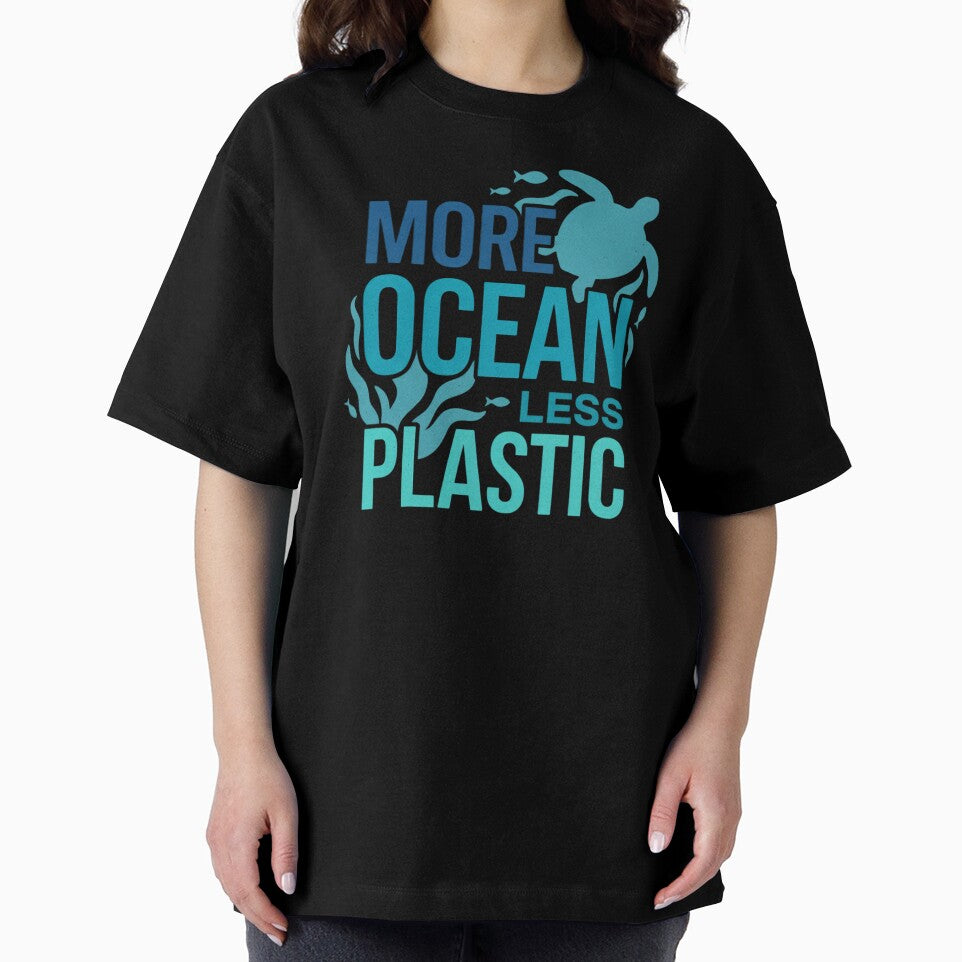 More Ocean Less Plastic Sea Turtle Marine Conservation by chattsuede
