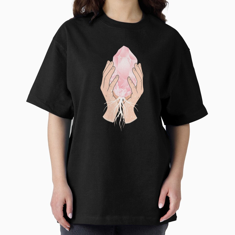 Healing Hands & Rose Quartz - Glowing Crystal Energy Art by Credisaim