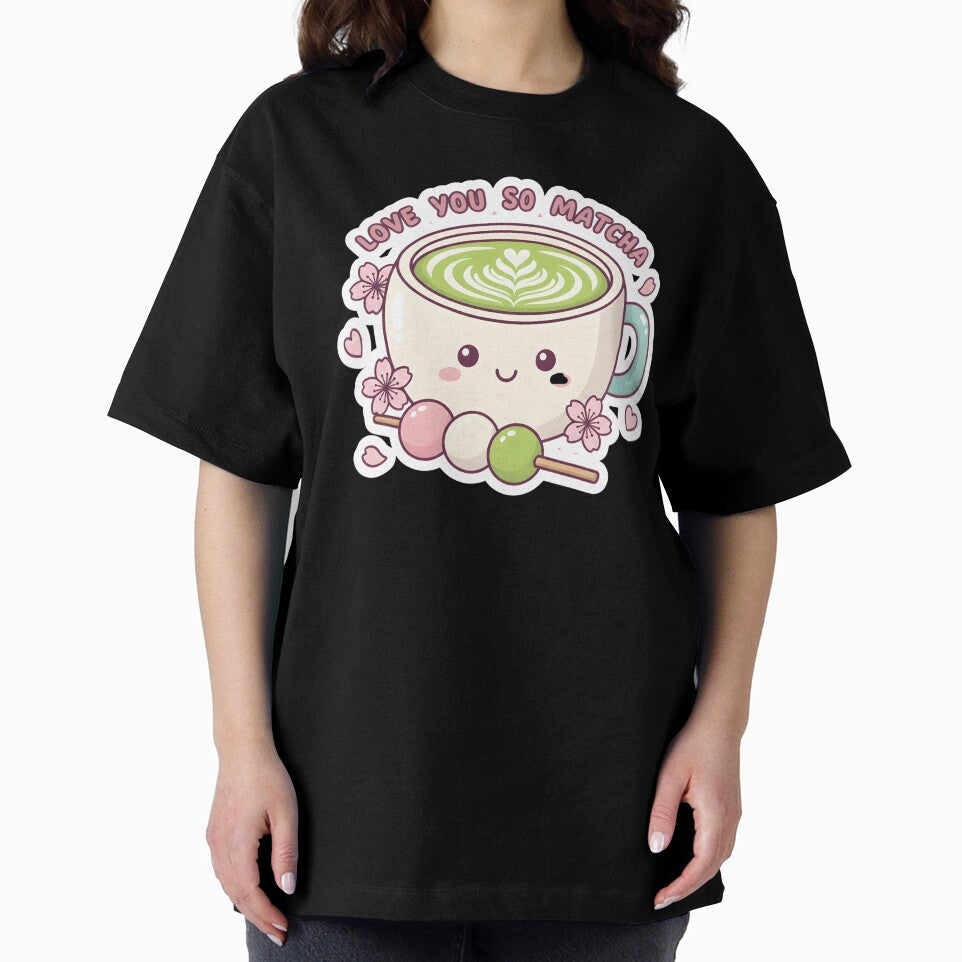 Love You So Matcha – Kawaii Matcha Latte Cherry Blossom Cute Pun by GiftsCreek