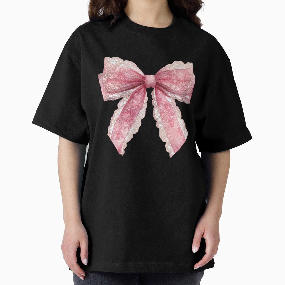 Pink lace bow by MendaciousMina
