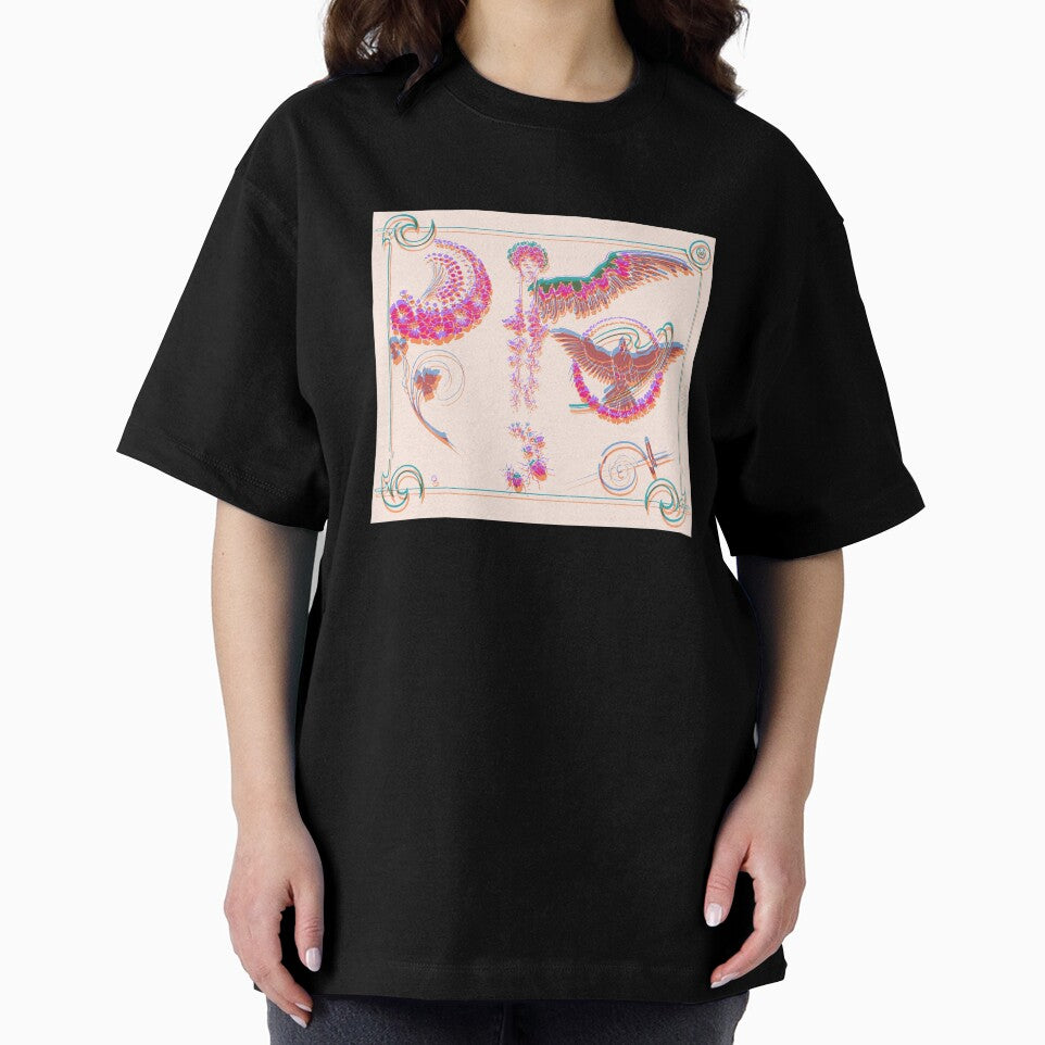 Art Nouveau Magical Symbols Orange by BioDigital-Jazz