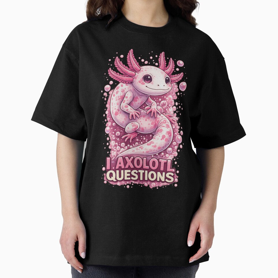 I Axolotl Questions – Cute Curious Axolotl in Soft Minimal Pastel Aesthetic by Pickachoo