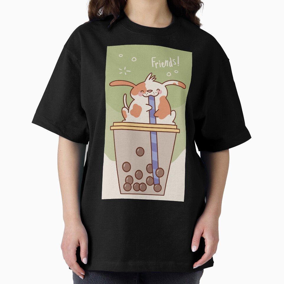 Kawaii rabbit and Bobba tea Phone cover and stickers by GulQari