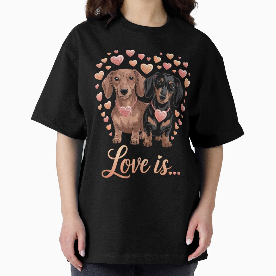 Dachshund Doxie Mom Dad Love Wiener Dog by Ikwalima