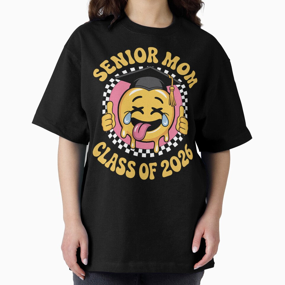 Senior Mom Class of 2026 Purple Graduation Funny Retro 90s by BlassmausArt