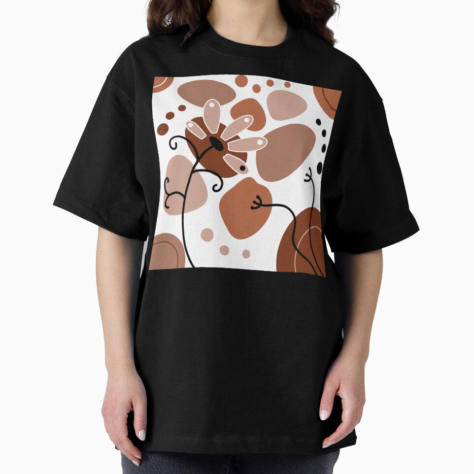Chocolate Brown Whimsical Boho Design by Sartoris Art